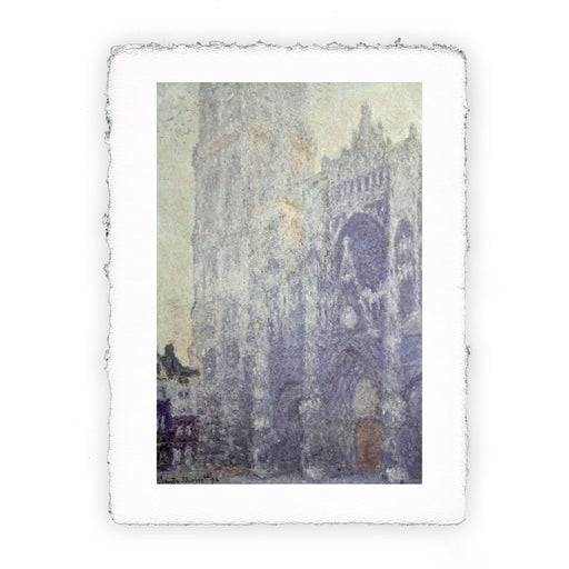 Stampa di Claude Monet - La Cattedrale di Rouen. Il portale e la torre Saint Romain. Effetto del mattino, armonia bianca - 1892-1893