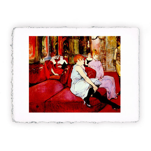 Stampa di Henri de Toulouse-Lautrec - Al Salon di rue des Moulins - 1893-1894