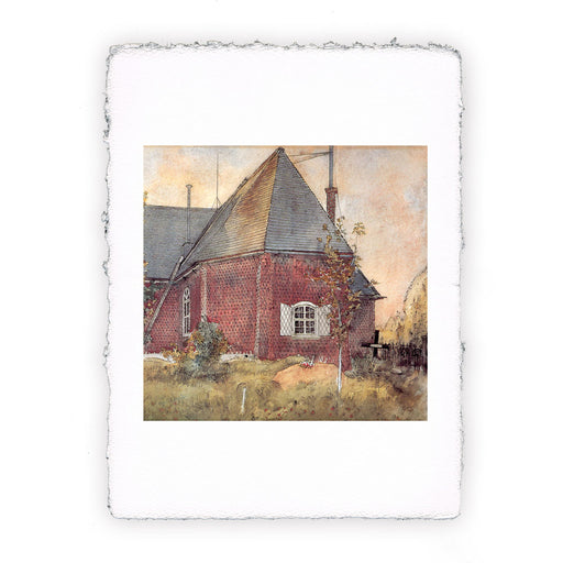 Stampa di Carl Larsson - Chiesa vecchia di Sundborn - 1895