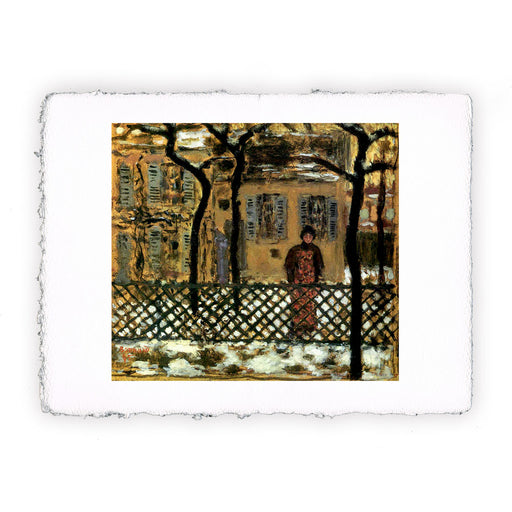 Stampa di Pierre Bonnard - Alla staccionata - 1895