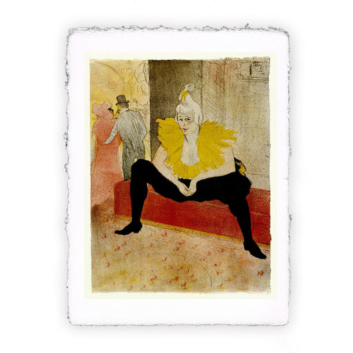 Stampa di Henri de Toulouse-Lautrec - La clownessa seduta - 1896