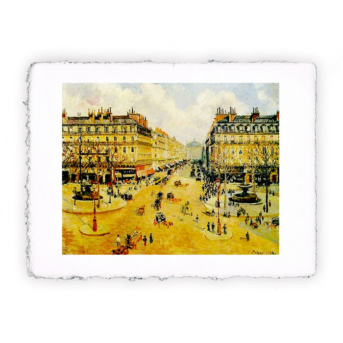 Stampa di Camille Pissarro Avenue de l'Opera. Sole del mattino 1898