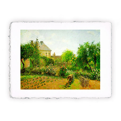 Stampa di Camille Pissarro Il giardino dell'artista a Eragny del 1898