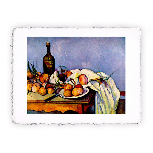 Stampa di Paul Cézanne - Natura morta con cipolle - 1896-1898