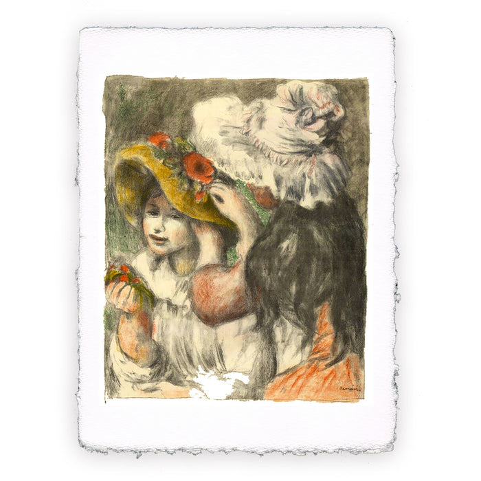 Stampa di Pierre-Auguste Renoir - La spilla del cappello - 1898
