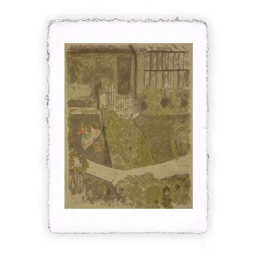 Stampa di Edouard Vuillard - Il giardino davanti allo studio - 1899