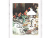 Stampa di Carl Larsson - Intorno alla lampada alla sera - 1900