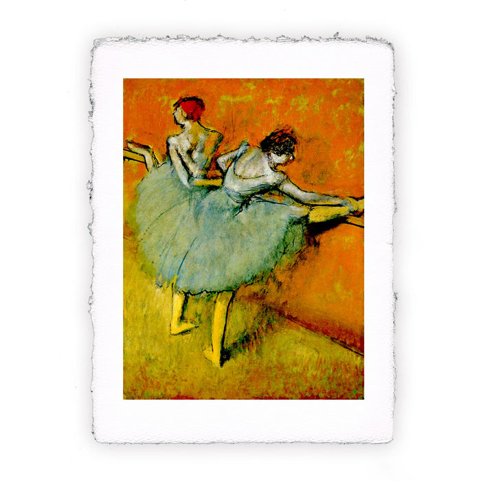 Stampa di Edgar Degas - Ballerine alla sbarra - 1900