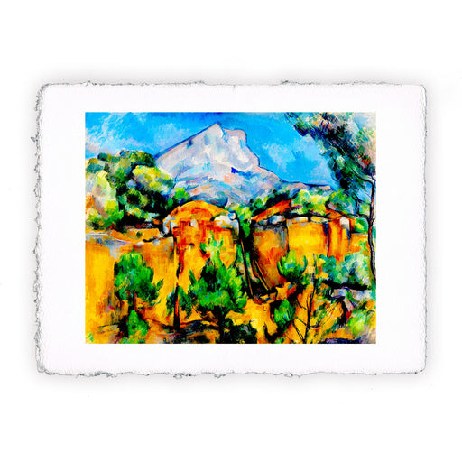 Stampa di Paul Cézanne - Monte Sainte Victoire visto dal sentiero Bibémus - 1900