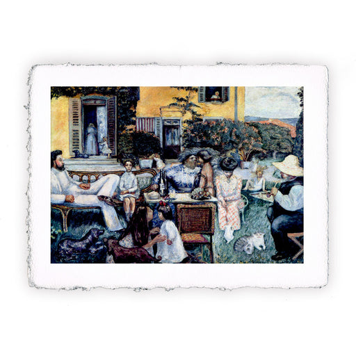 Stampa di Pierre Bonnard - Pomeriggio borghese o la famiglia Terrasse a Grand Lemps - 1900