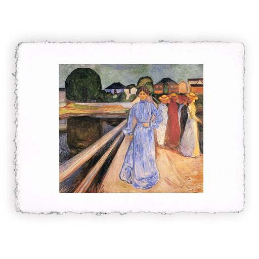 Stampa di Edvard Munch - Donne sul ponte I - 1902