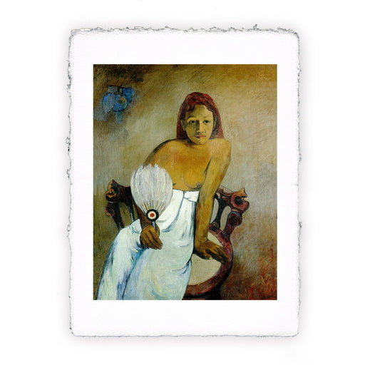 Stampa di Paul Gauguin - Donna con ventaglio - 1902
