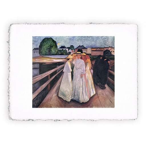 Stampa di Edvard Munch - Signore sul ponte - 1903