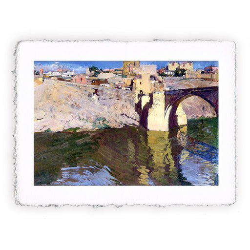 Stampa di Joaquín Sorolla - Il ponte di San Martino a Toledo - 1906