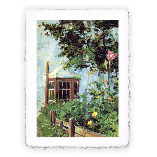 Stampa di Egon Schiele - Casa con  finestra di baia nel giardino - 1907