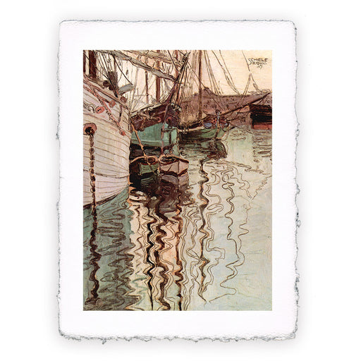 Stampa di Egon Schiele - Porto di Trieste - 1907
