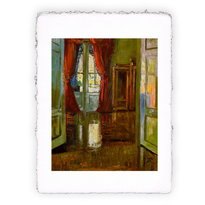 Stampa di Egon Schiele - Vista nell'appartamento di Leopoldo e Marie Czihaczek - 1907