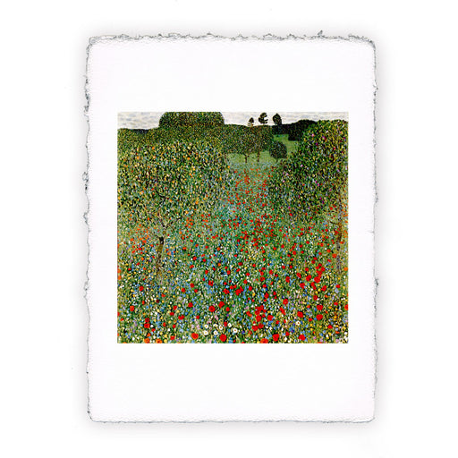 Stampa di Gustav Klimt - Campo di papaveri - 1907