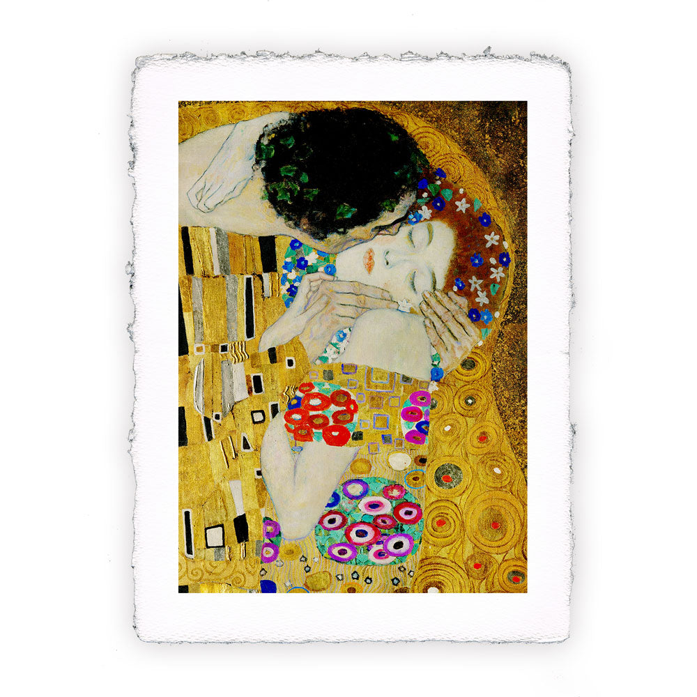 Stampa Pitteikon di Gustav Klimt - Il bacio. Dettaglio. del 1907-1908