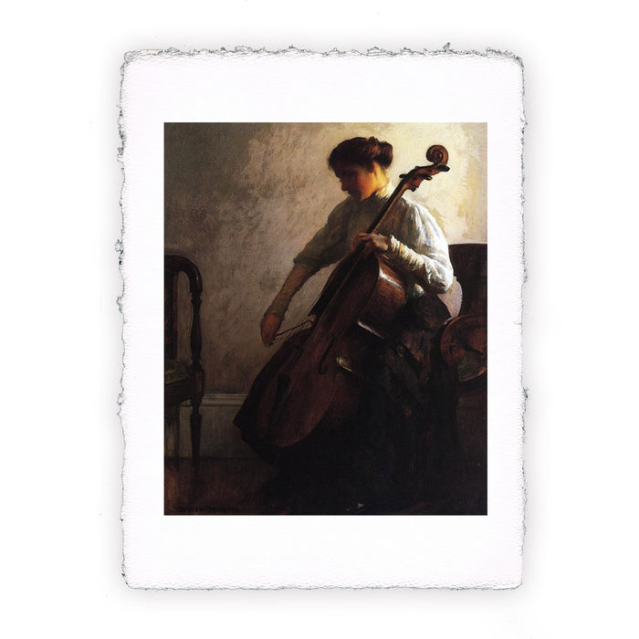 Stampa di Joseph DeCamp - La violoncellista - 1908