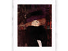 Stampa Pitteikon di Gustav Klimt - Donna con cappello e boa di piume del 1909