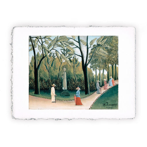 Stampa di Henri Rousseau - Giardini del Lussemburgo, Monumento a Chopin - 1909