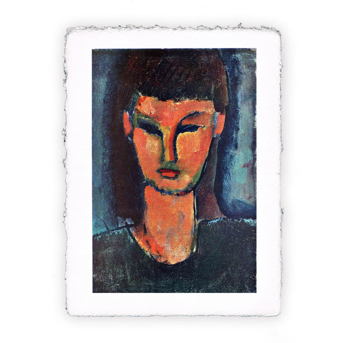 Stampa di Amedeo Modigliani - Ritratto di giovane donna - 1910