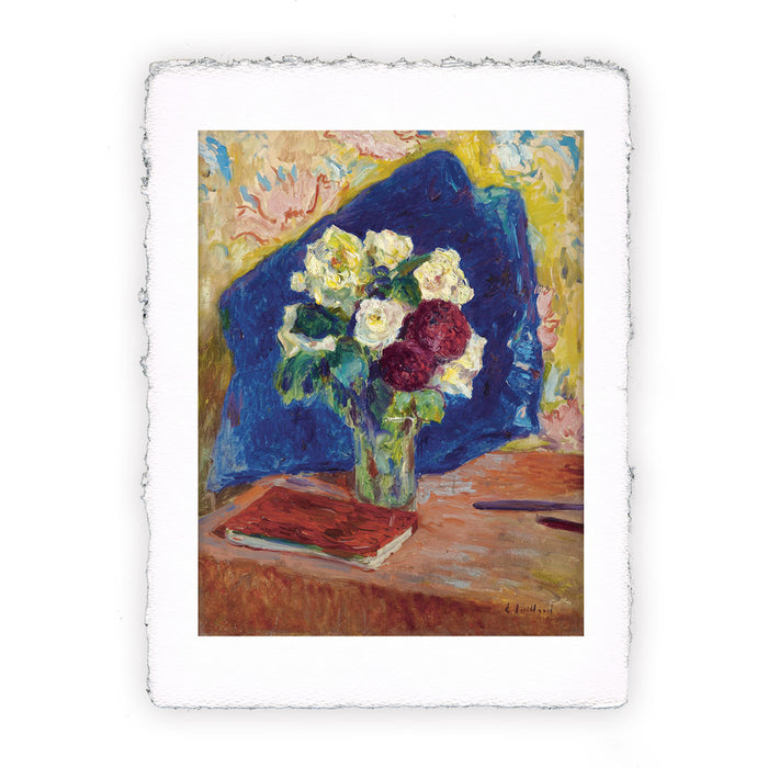 Stampa di Edouard Vuillard - Vaso di fiori e libro - 1910 — Pitteikon