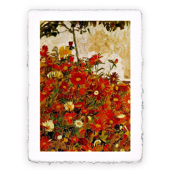 Stampa di Egon Schiele - Campi di fiori - 1910