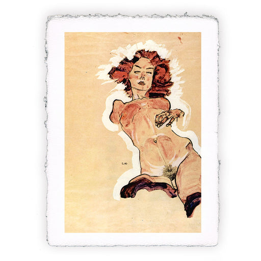 Stampa di Egon Schiele - Nudo femminile - 1910