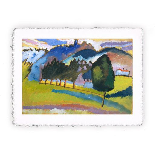 Stampa di Vasilij Kandinskij - Paesaggio con dolci colline - 1910