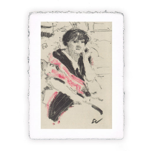 Stampa di Edouard Vuillard - Mezzo busto di donna seduta - 1911