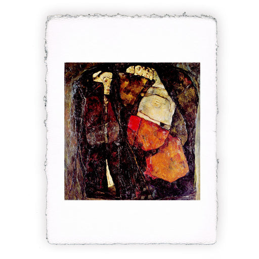 Stampa di Egon Schiele - Donna incinta e Morte - 1911