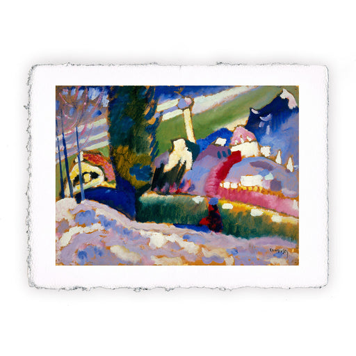 Stampa di Vasilij Kandinskij - Paesaggio invernale con chiesa - 1911