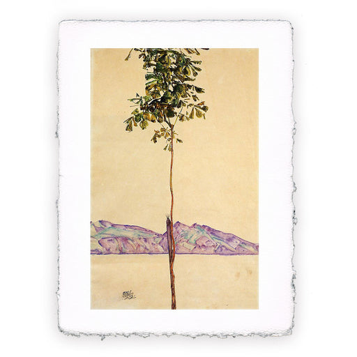 Stampa di Egon Schiele - Giovane albero di noci sul lago di Costanza - 1912