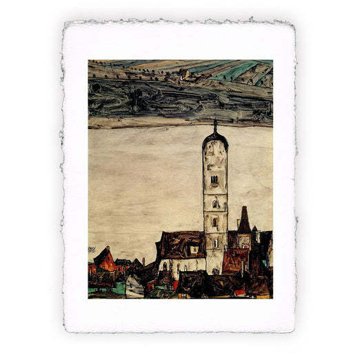 Stampa di Egon Schiele - Chiesa a Stein sul Danubio - 1913