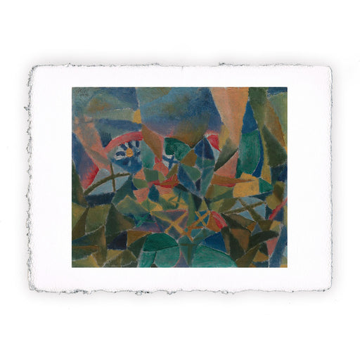 Stampa Pitteikon di Paul Klee - Aiuola di fiori del 1913