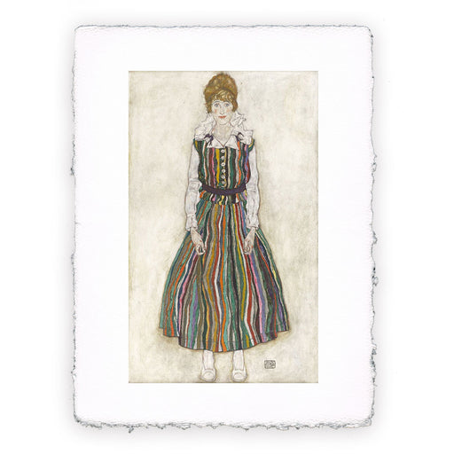 Stampa di Egon Schiele - Ritratto della moglie Edith - 1915