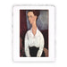 Stampa di Amedeo Modigliani - Ritratto di Lunia Czechowska in camicetta bianca - 1917