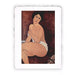 Stampa Pitteikon di Amedeo Modigliani Donna nuda seduta sul sofà