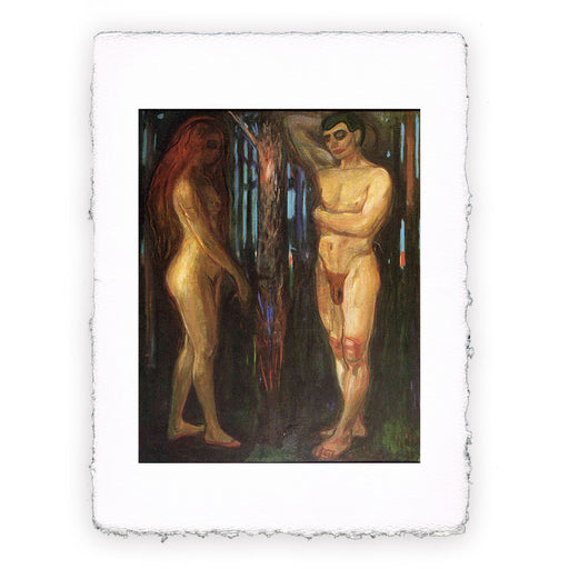 Stampa di Edvard Munch - Adamo e Eva - 1918