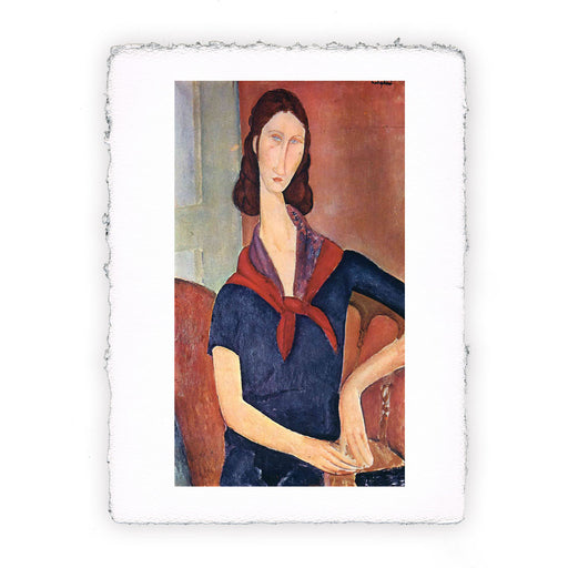 Stampa di Amedeo Modigliani - Jeanne Hebuterne con foulard - 1919