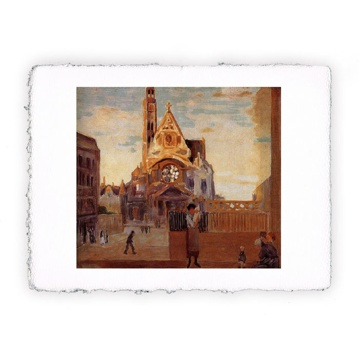 Stampa di Grant Wood - La chiesa di Parigi - 1920