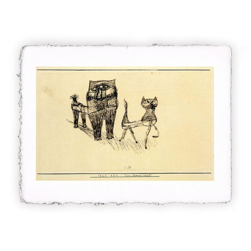 Stampa Pitteikon di Paul Klee - Amicizia fra animali del 1923