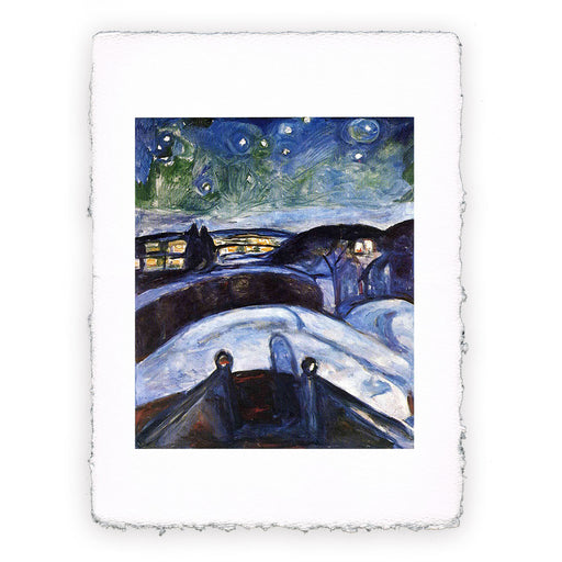 Stampa di Edvard Munch - Notte stellata - 1922-1924