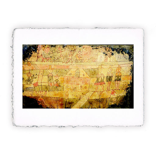 Stampa Miniartprint di Paul Klee - Arrivo dei giocolieri - 1926