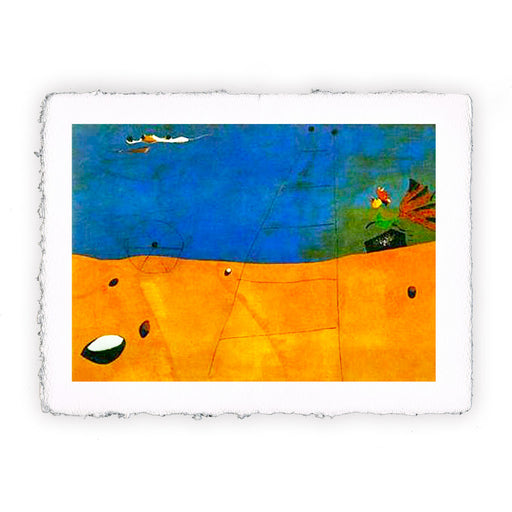 Stampa di Joan Miró - Paesaggio con gallo - 1927