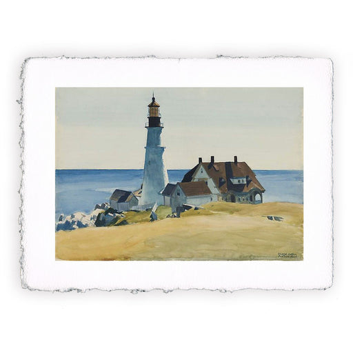 Stampa di Edward Hopper - Lighthouse and buildings, Portland Head, Cape Elizabeth, Maine - 1927