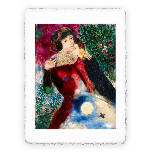 Stampa di Marc Chagall - Gli innamorati - 1928