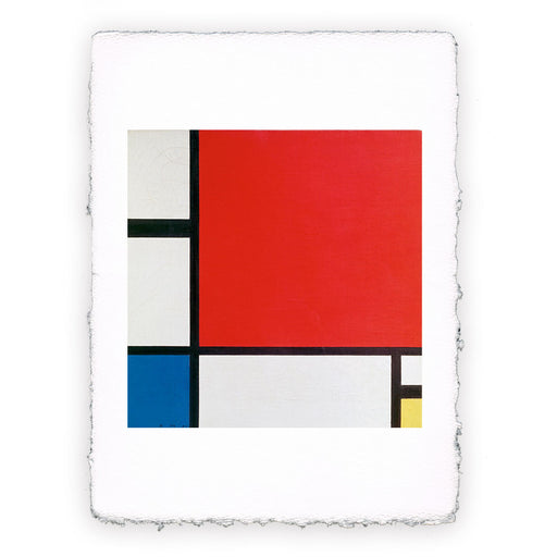 Stampa di Piet Mondrian - Composizione II con rosso blu e giallo - 1930